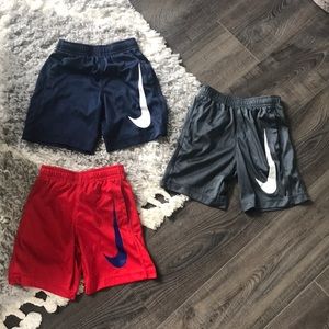 Bundle of 3 pairs of Boys Nike Dri-fit Shorts